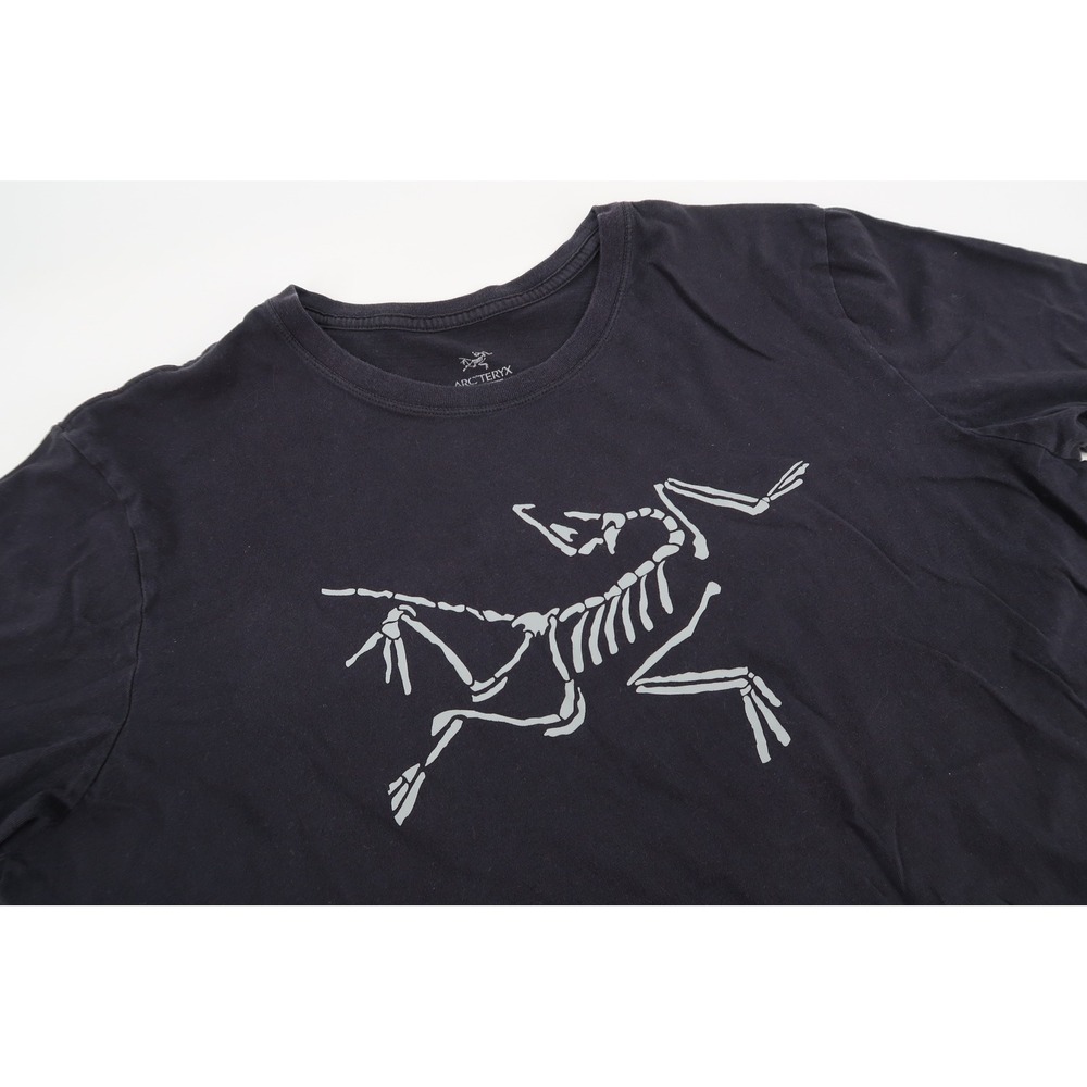 Arc'teryx Skeletal T-Shirt Mens Large Black Graphic Logo Short Sleeve Tee